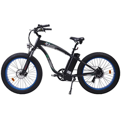 750W Electric Bike 26  Fat Tire Adult Electric Bicycles 48V 13AH Removable Lithium Battery Ebike with Suspension Fork Aluminium Frame Beach Snow Mountain E-Bike for Adults