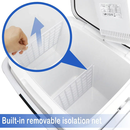 Newest Portable Iceless Thermoelectric Cooler Warmer Low Noise Car Electric Refrigerator Mini Fridge for Car Travel Trip Caming