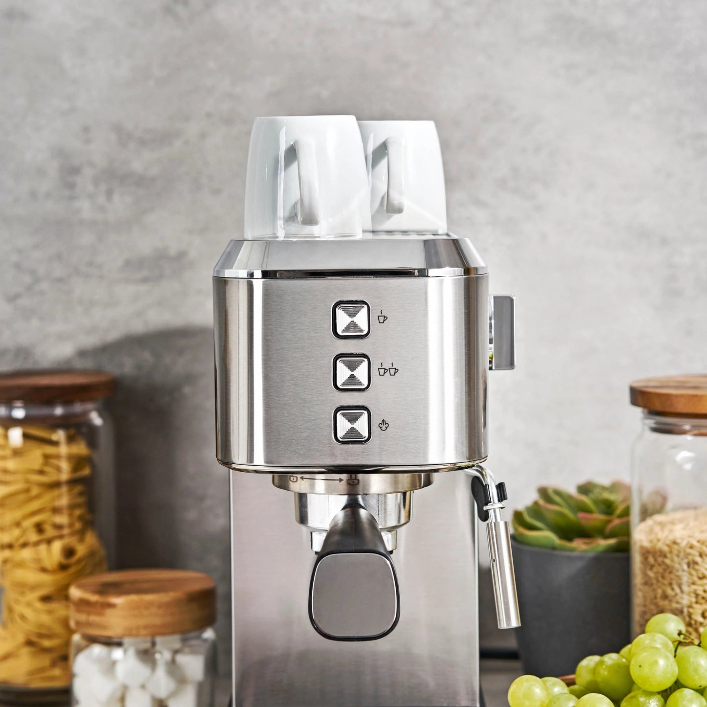 bella PRO - Slim Espresso Machine with 20 Bars of Pressure - Stainless Steel