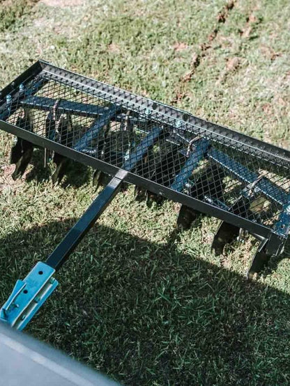 2025 Titan Distributors Inc. 4-Ft Notched Disc Harrow Attachment Pull Behind for ATV and UTV 2-in Towball Hitch NO250072