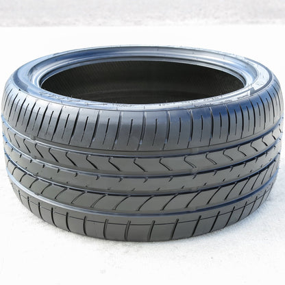 A set of 4 (quad) 255/35R20 97Y XL high performance tyres suitable for: 2007-10 Mercedes-Benz S550 4Matic, 2017-18 Audi Q3 Technik