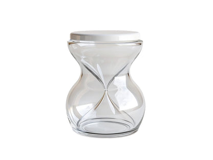 Purnt Hourglass Pickle and Olive Sieve Jar - Leak-Proof Dry and Wet Separation Flip Container for Food Storage