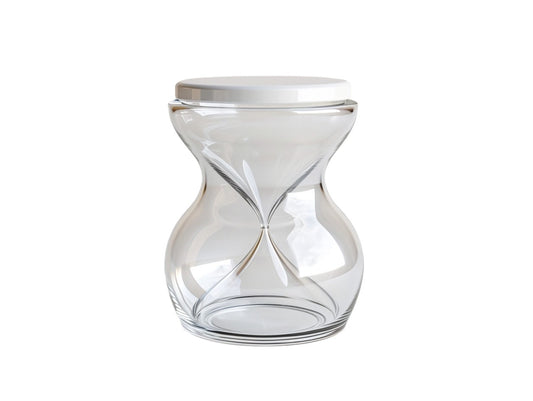 Purnt Hourglass Pickle and Olive Sieve Jar - Leak-Proof Dry and Wet Separation Flip Container for Food Storage