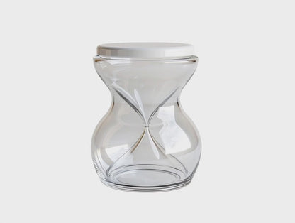 Purnt Hourglass Pickle and Olive Sieve Jar - Leak-Proof Dry and Wet Separation Flip Container for Food Storage
